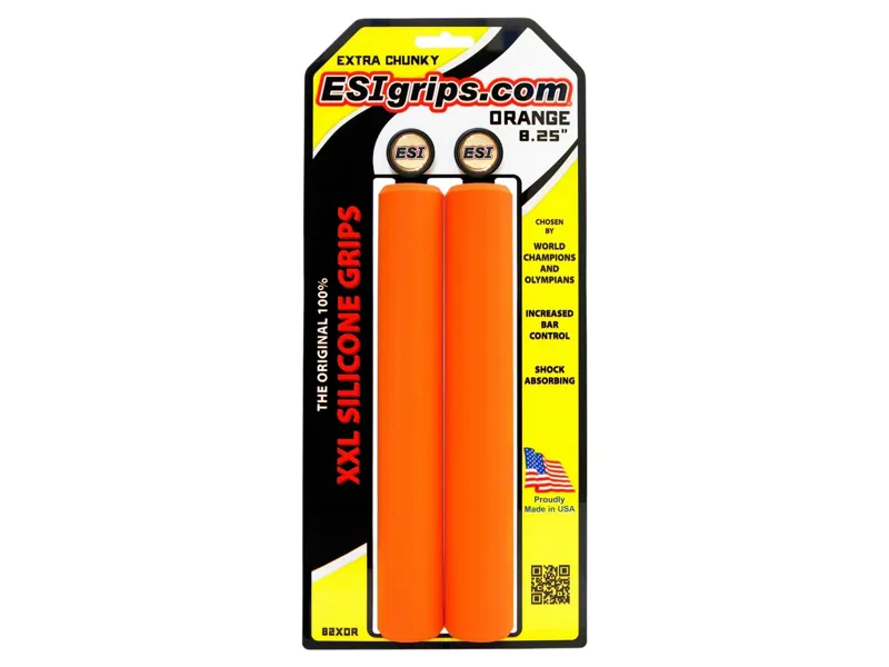 Balfes Bikes Esi ESI Grips XXL 8.35 Extra Chunky in Orange | Free postage over £30, £10 off first order, price match & 0% finance.