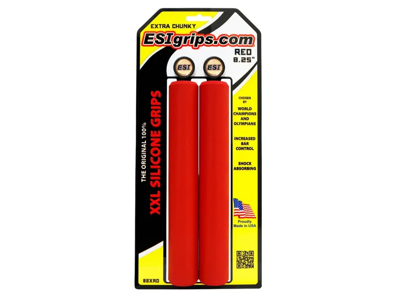 Balfes Bikes Esi ESI Grips XXL 8.35 Extra Chunky in Red | Free postage over £30, £10 off first order, price match & 0% finance.
