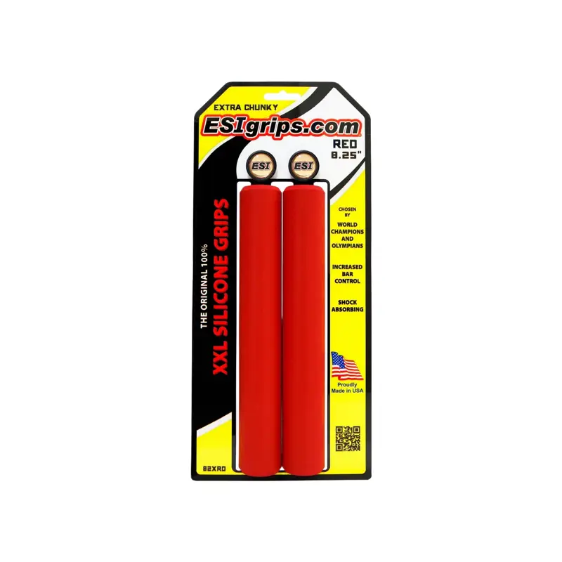 Balfes Bikes Esi ESI Grips XXL 8.35 Extra Chunky in Red | Free postage over £30, £10 off first order, price match & 0% finance.