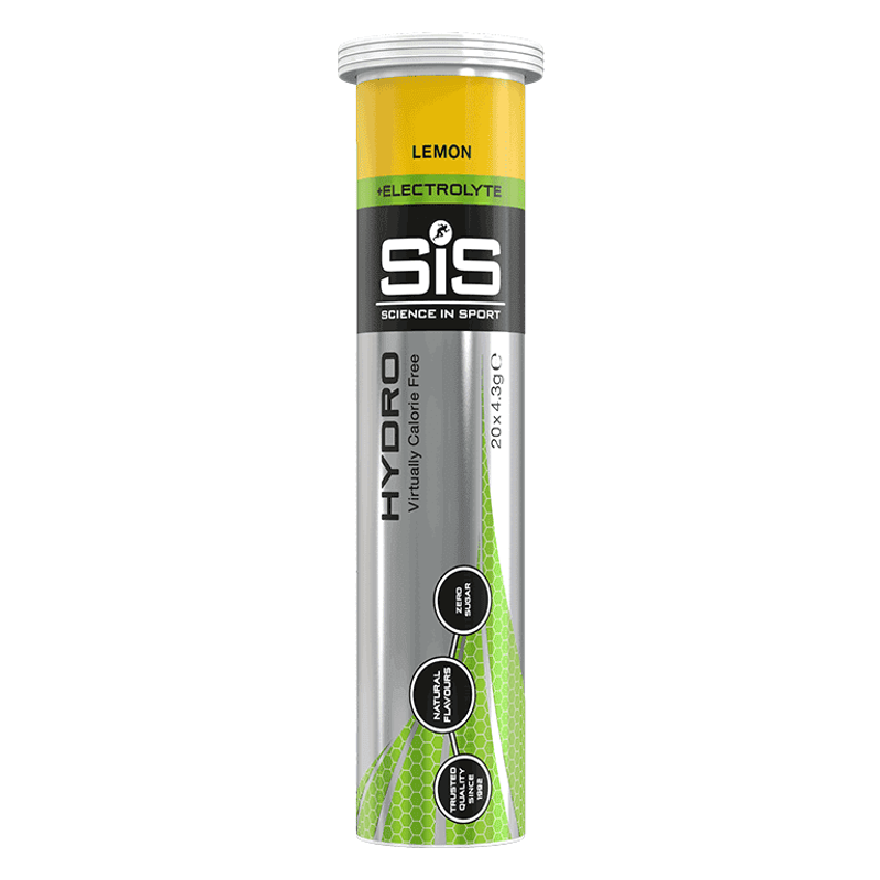 Balfes Bikes Science In Sport SIS GO Hydro Hydration Tablets Tube of 20 in Lemon | Free postage over £30, £10 off first order, price match & 0% finance.