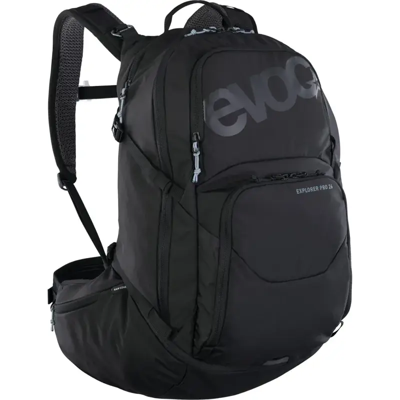Balfes Bikes Evoc Explorer Pro 26L Performance Backpack in Black | Free postage over £30, £10 off first order, price match & 0% finance.