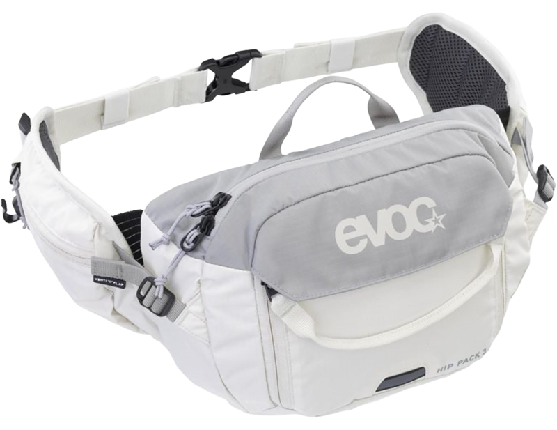 Balfes Bikes Evoc Hip Pack 3L + Hydration Bladder 1.5L in Sand - Stone | Free postage over £30, £10 off first order, price match & 0% finance.