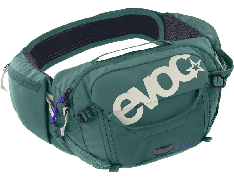 Balfes Bikes Evoc Hip Pack Pro 3L Hip Pack Bottle Green | Free postage over £30, £10 off first order, price match & 0% finance.