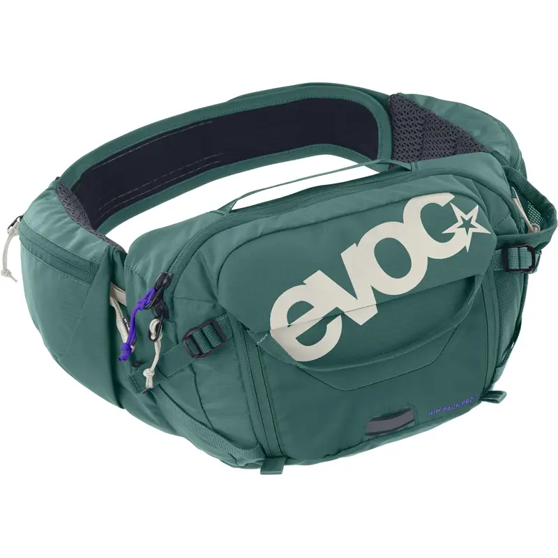 Balfes Bikes Evoc Hip Pack Pro 3L Hip Pack Bottle Green | Free postage over £30, £10 off first order, price match & 0% finance.