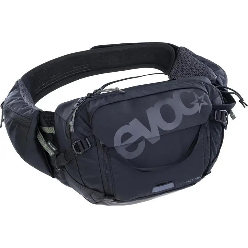 Balfes Bikes Evoc Hip Pack Pro Hydration Pack 3L + 1.5L Bladder in Black | Free postage over £30, £10 off first order, price match & 0% finance.
