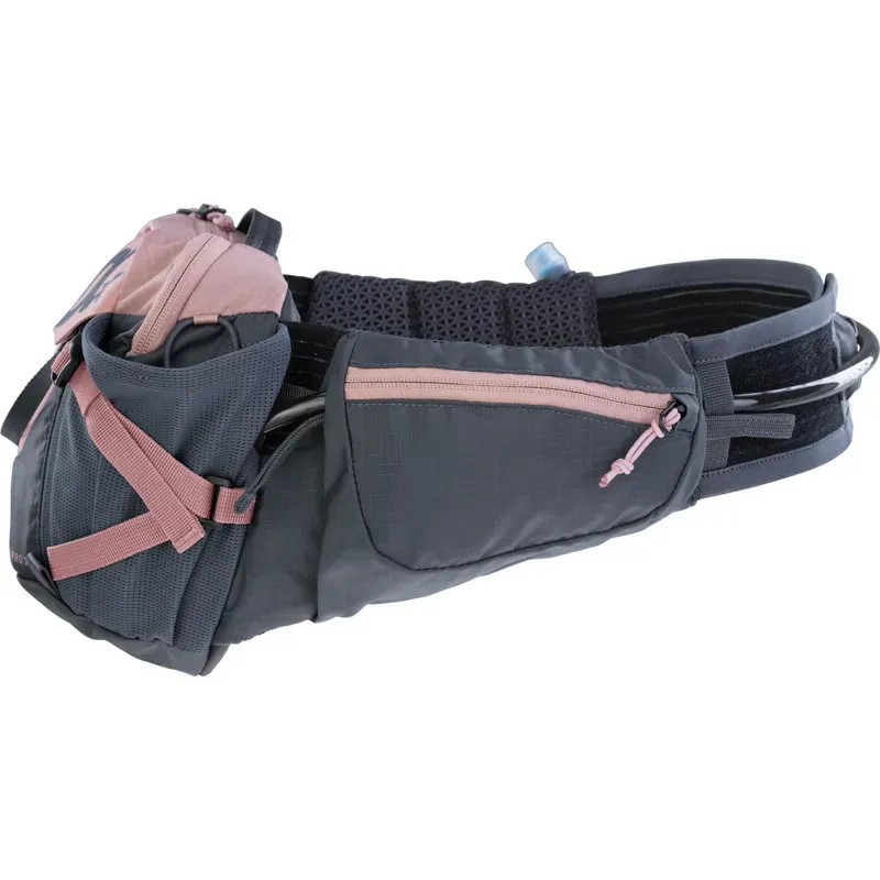 Evoc Hip Pack Pro Hydration Pack 3L + 1.5L Bladder in Dusty Pink/Carbon Grey-6