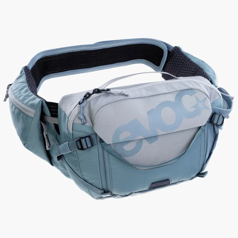 Evoc Hip Pack Pro Hydration Pack 3L + 1.5L Bladder in Stone/Steel Grey