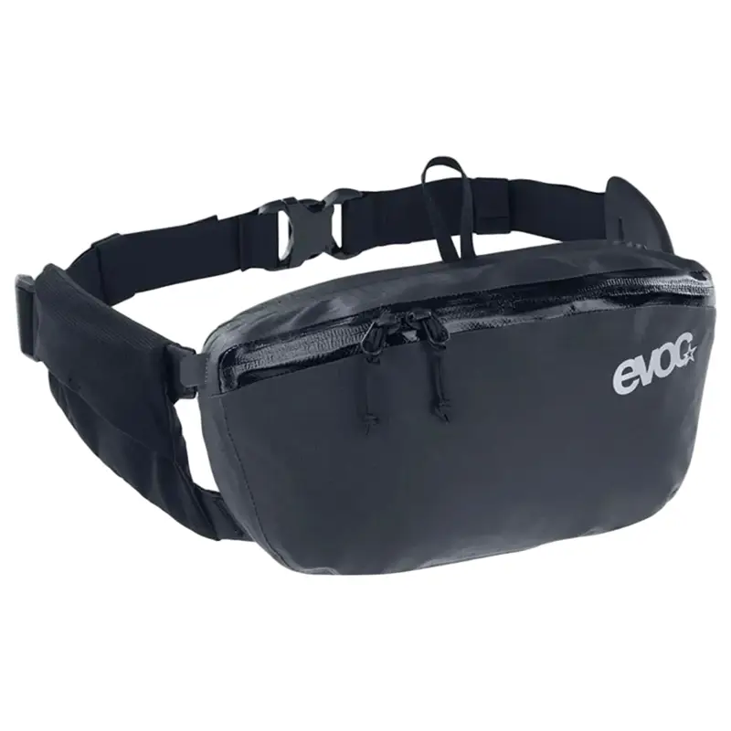 Balfes Bikes Evoc Waterproof Hip Pouch 3D 2L in Black | Free postage over £30, £10 off first order, price match & 0% finance.