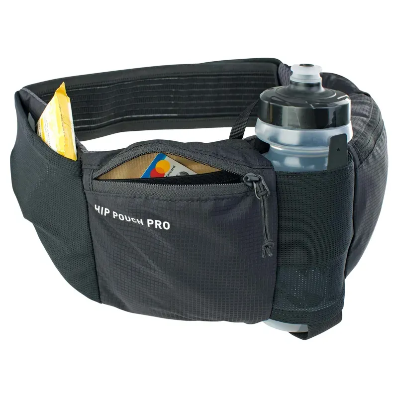 Evoc Hip Pouch Pro 1l + Drink Bottle 0.55L in Black-2