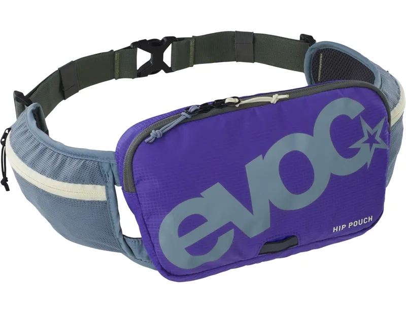 Evoc Hip Pouch 1L in Steel / Violet / Dark Olive