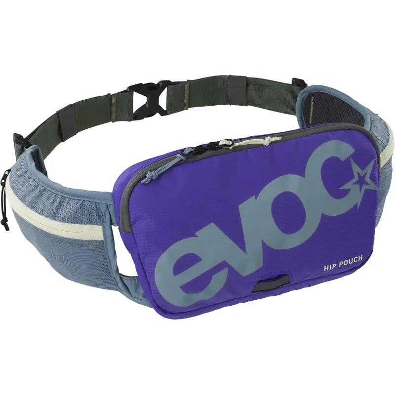 Balfes Bikes Evoc Hip Pouch 1L in Steel / Violet / Dark Olive | Free postage over £30, £10 off first order, price match & 0% finance.