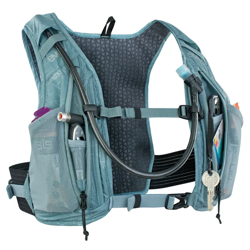 Evoc Hydro Pro 3 + Hydration Bladder 1.5L Hydration Pack in Steel Blue-5