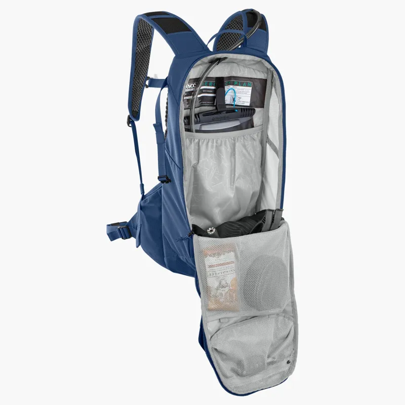 Evoc Ride Performance Hydration Backpack 12L + 2L Bladder in Blue Denim-2