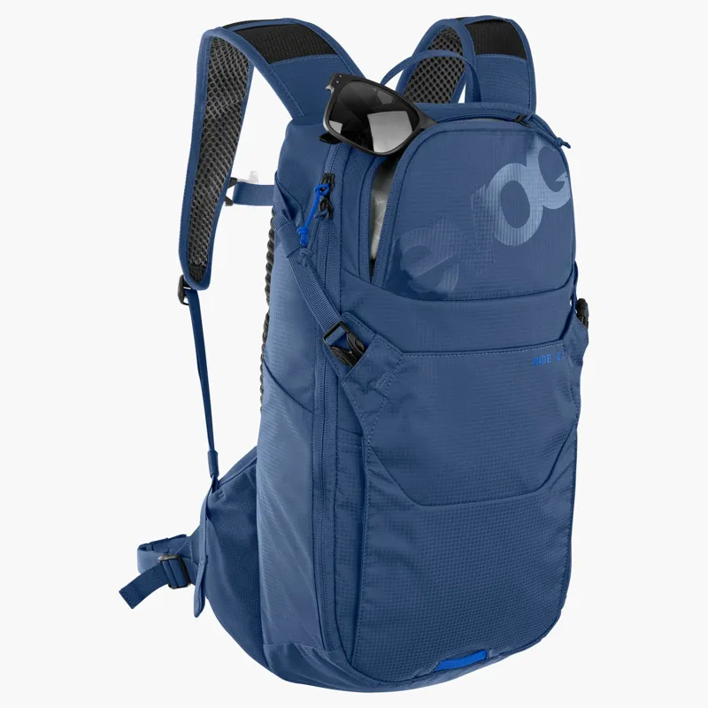 Evoc Ride Performance Hydration Backpack 12L + 2L Bladder in Blue Denim-5