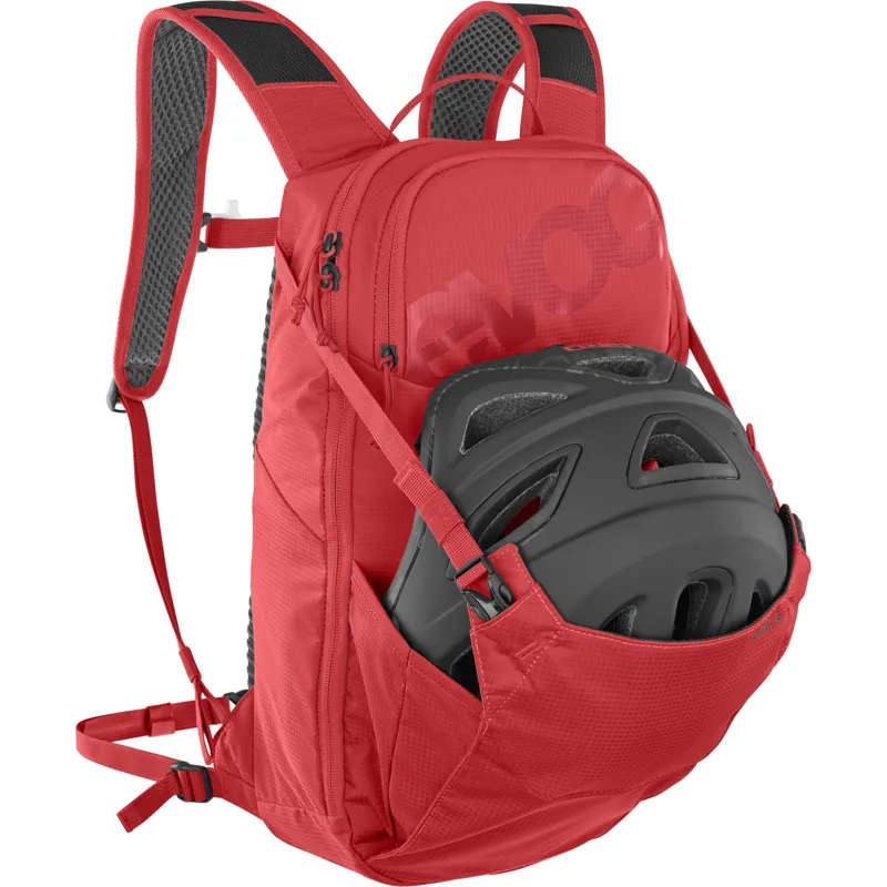 Evoc Ride Performance Backpack 8L + 2L Bladder in True Red-4