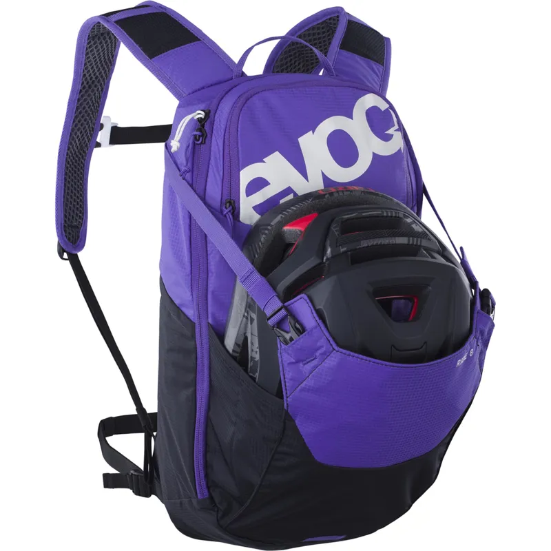 Evoc Ride Performance Backpack 8L + 2L Bladder in Violet-4
