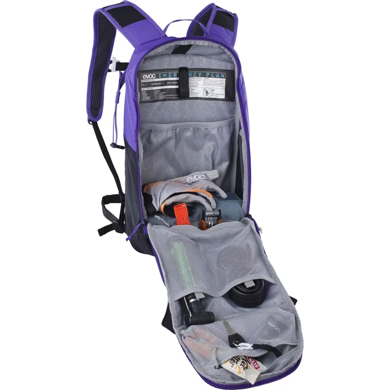 Evoc Ride Performance Backpack 8L + 2L Bladder in Violet-5