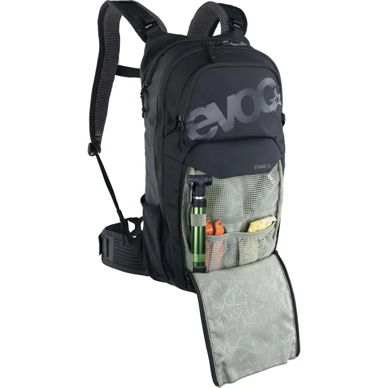 Evoc Stage 12L Performance Backpack in Black-4