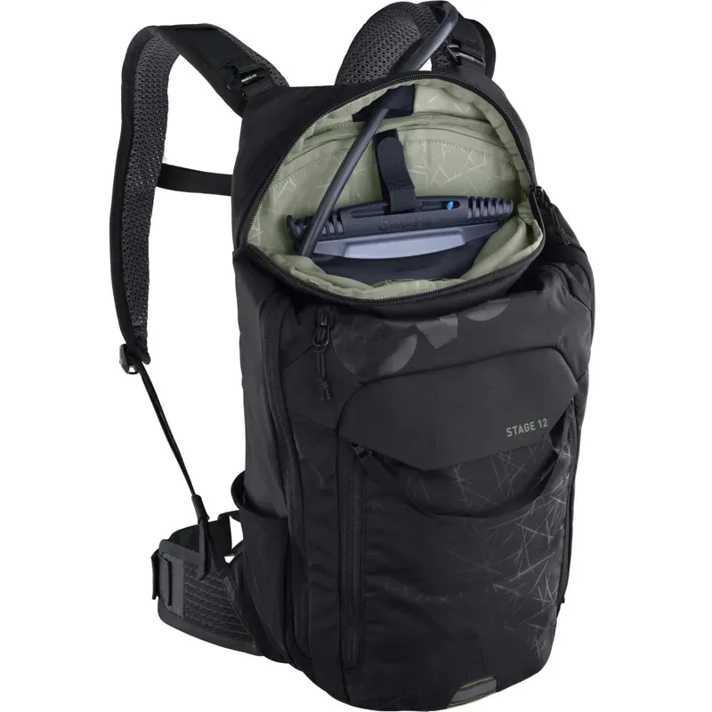 Evoc Stage 12L Performance Backpack in Black-5