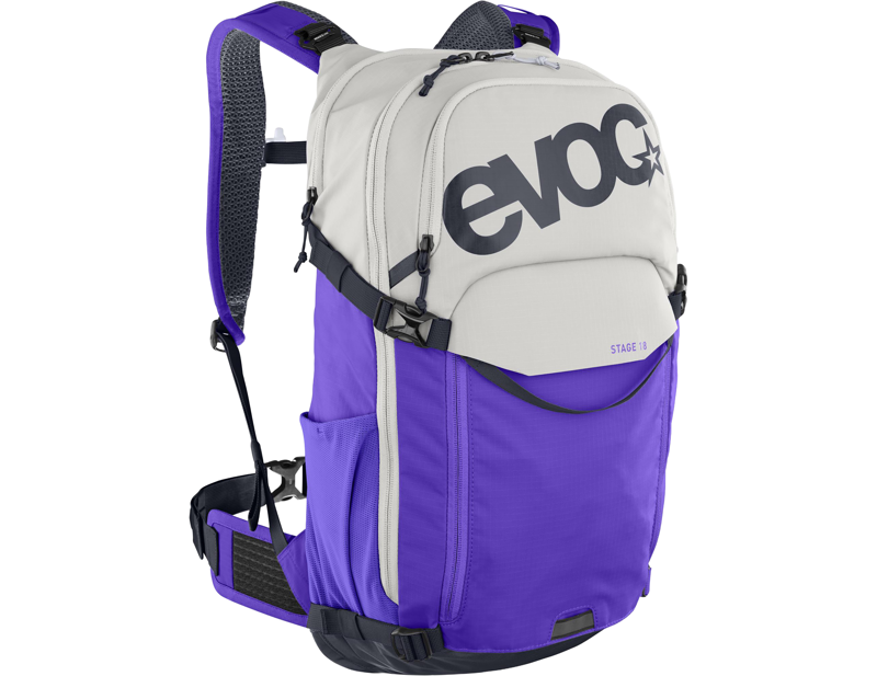 Evoc Stage 18L Performance Backpack in Sand/Violet