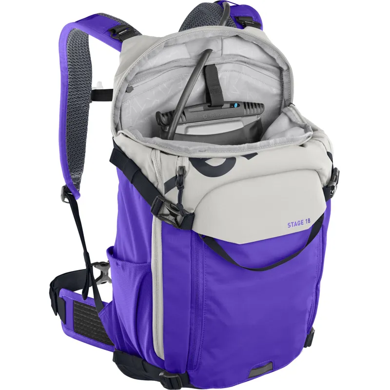 Evoc Stage 18L Performance Backpack in Sand/Violet-5