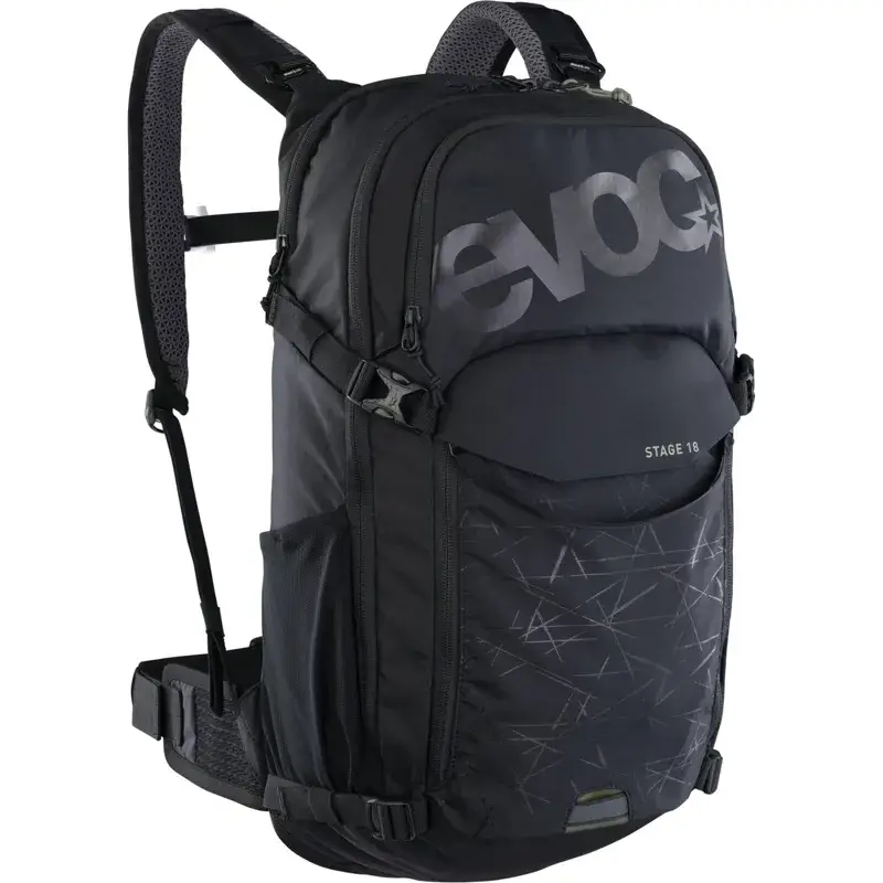 Balfes Bikes Evoc Stage 18L Performance Backpack in Black | Free postage over £30, £10 off first order, price match & 0% finance.