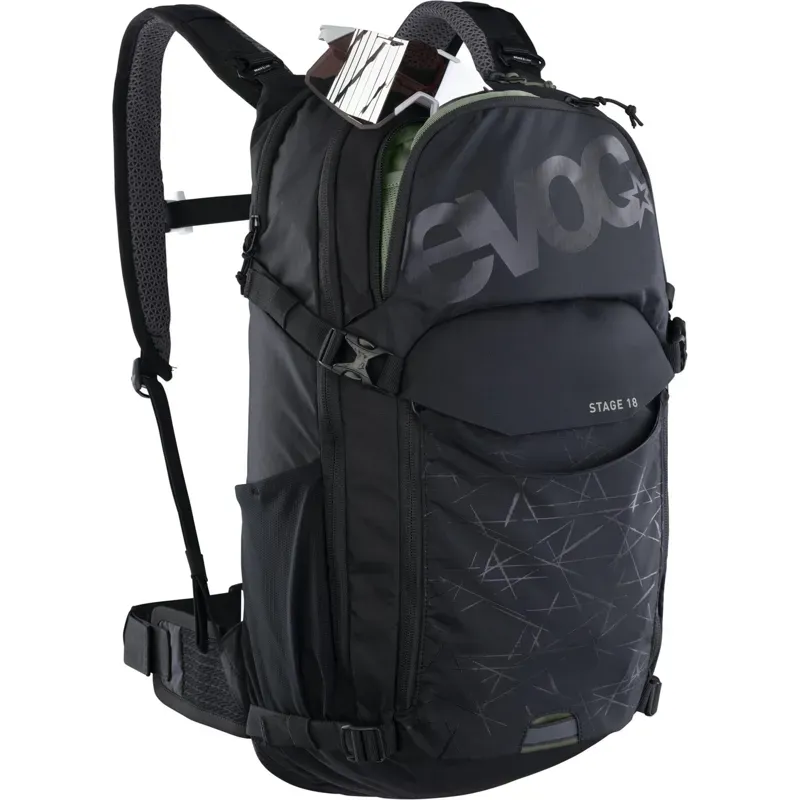 Evoc Stage 18L Performance Backpack in Black-2
