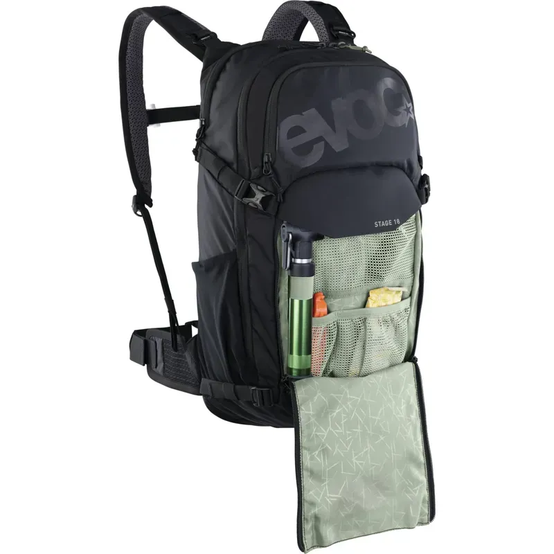 Evoc Stage 18L Performance Backpack in Black-4