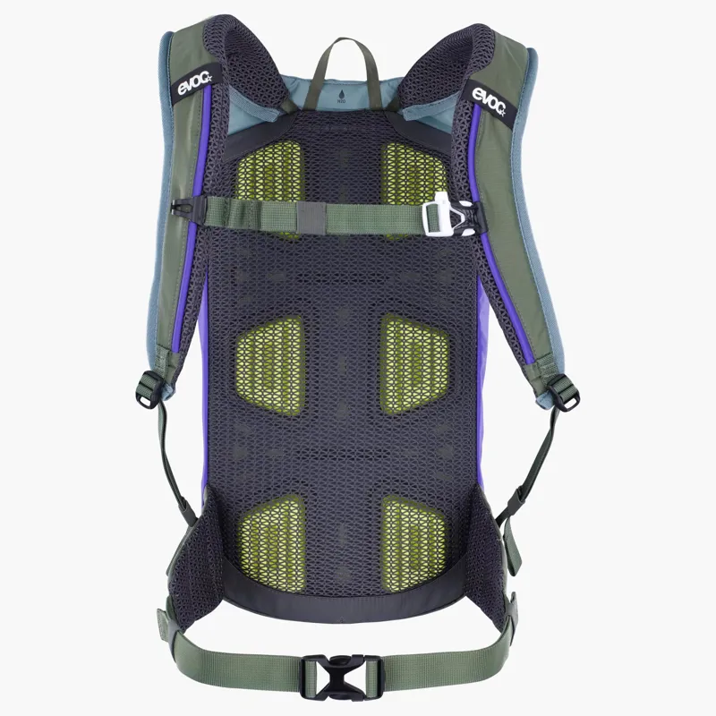Evoc Stage 6L Performance Backpack + 2L Hydration Bladder in Steel Violet Dark Olive-1