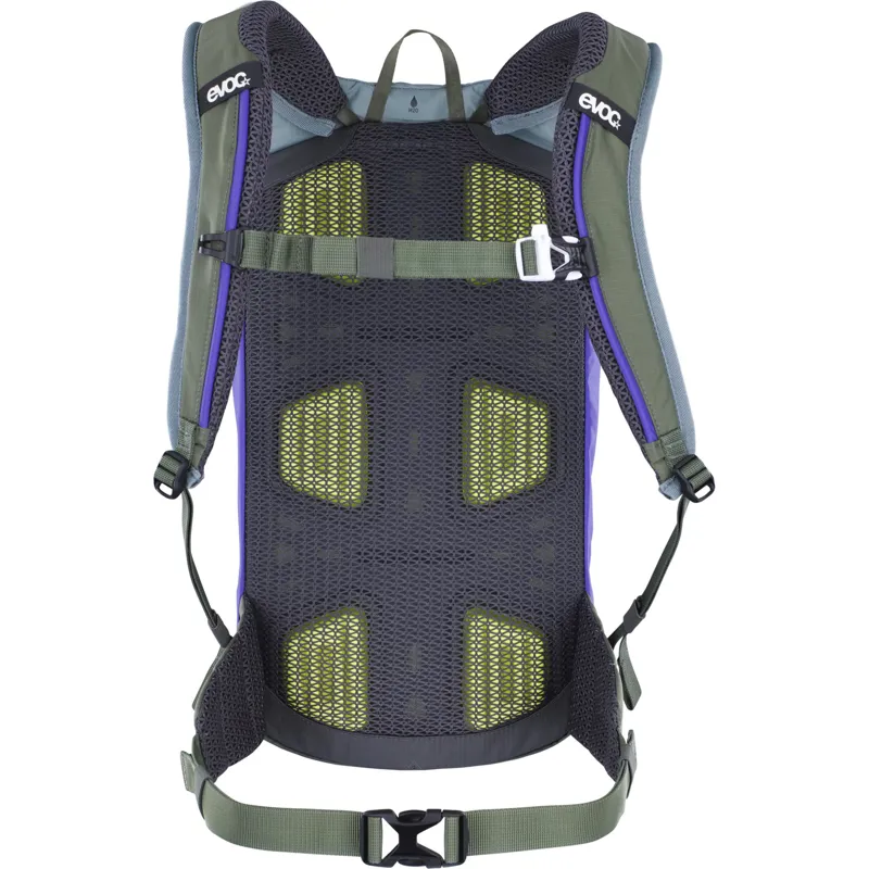 Evoc Stage 6L Performance Backpack in Steel/Violet/Dark Olive-1