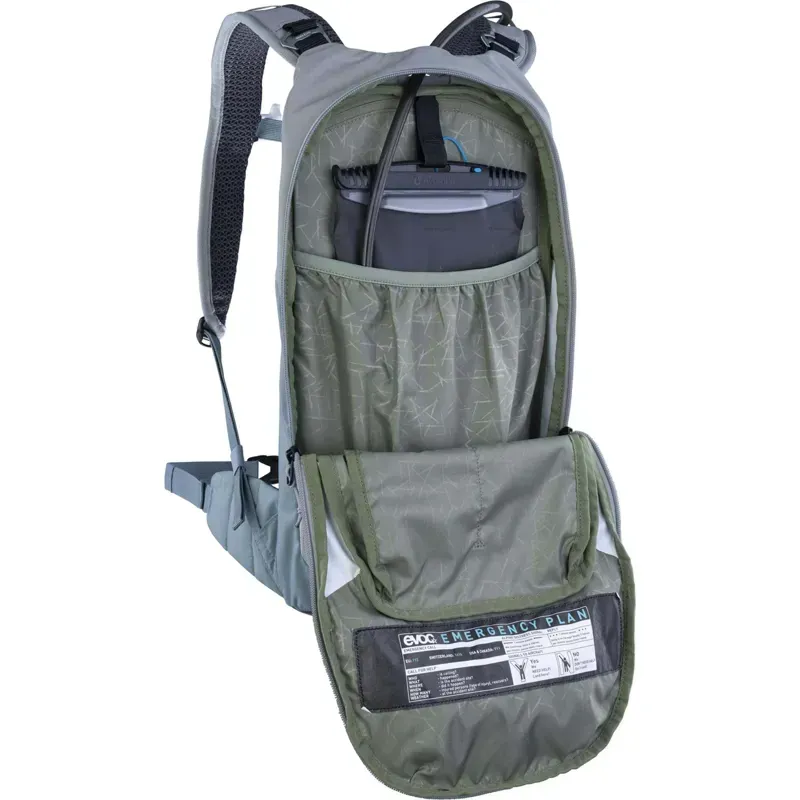Evoc Stage 6L Performance Backpack + 2L Hydration Bladder in Stone/Steel Grey-5