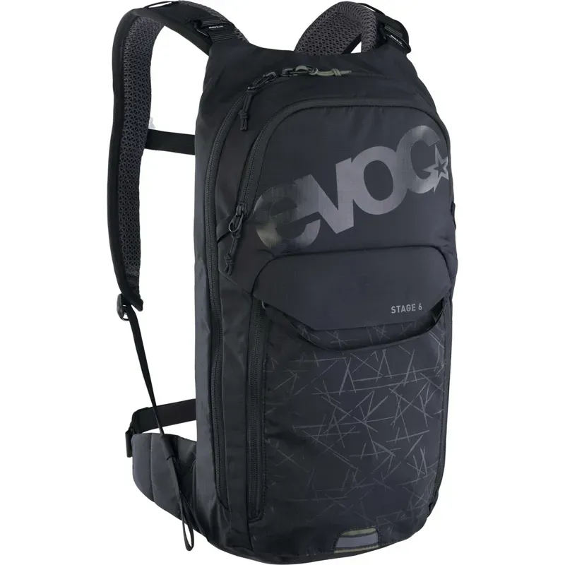 Balfes Bikes Evoc Stage 6L Performance Backpack in Black | Free postage over £30, £10 off first order, price match & 0% finance.