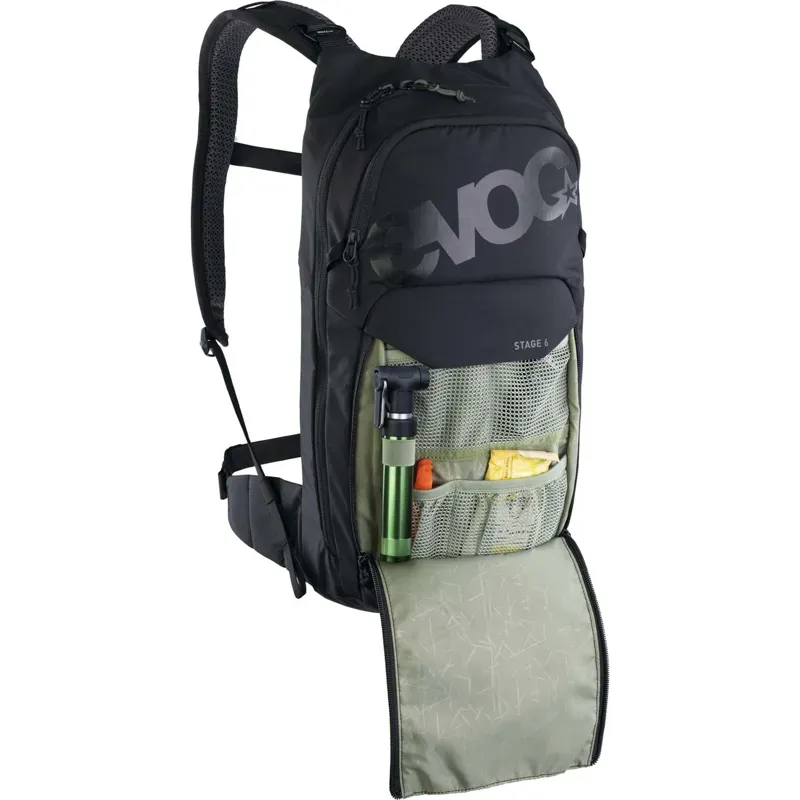 Evoc Stage 6L Performance Backpack in Black-4