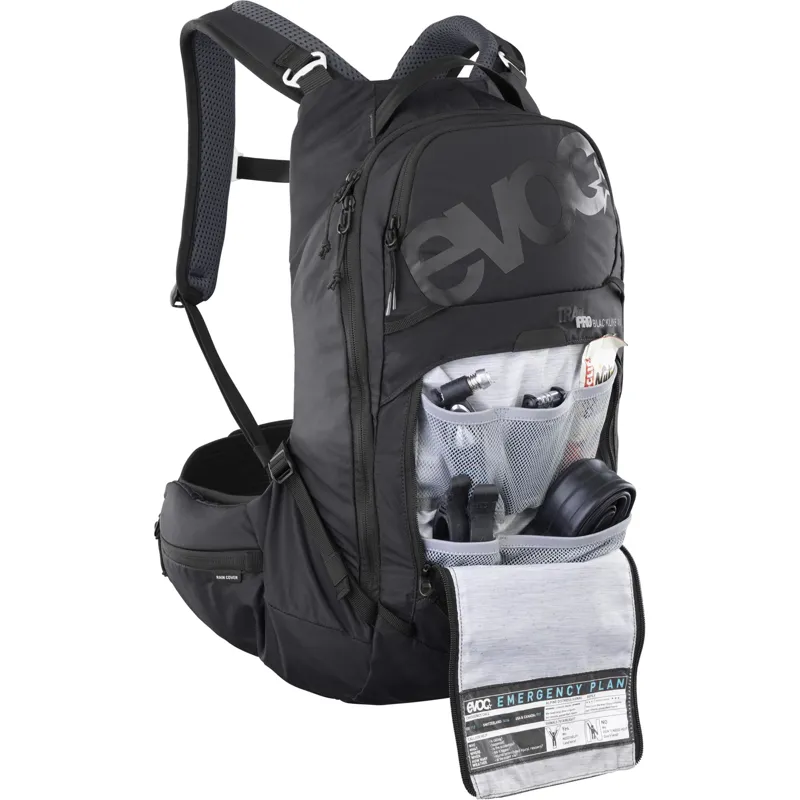 Evoc Trail Pro Blackline 16L Backpack in Black-3
