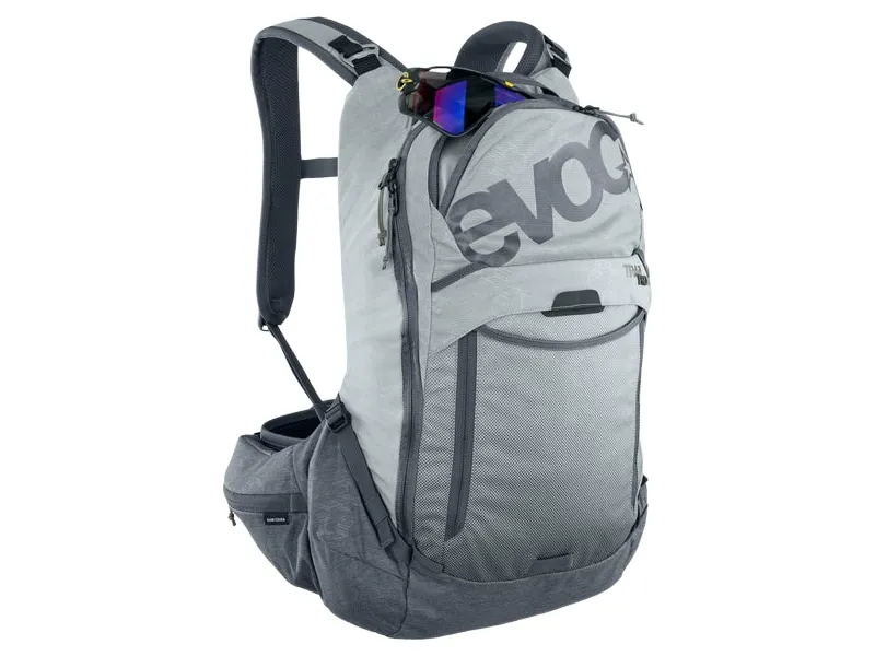 Evoc Trail Pro Protector Backpack 16L L/XL 2023 in Stone/Carbon Grey-2