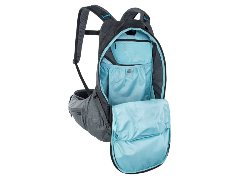 Evoc Trail Pro Protector Backpack 16L L/XL in Black/Carbon Grey-4