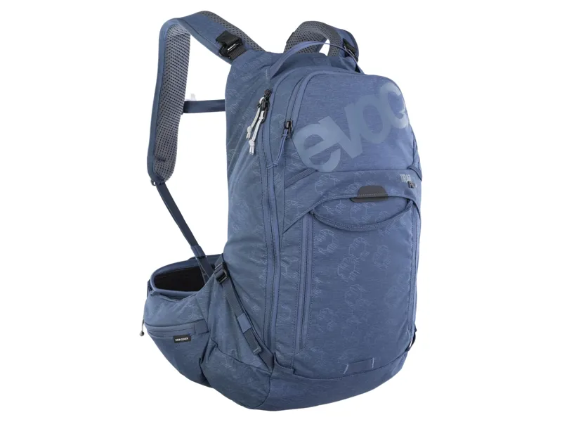Evoc Trail Pro Protector Backpack 16L L/XL in Denim Blue