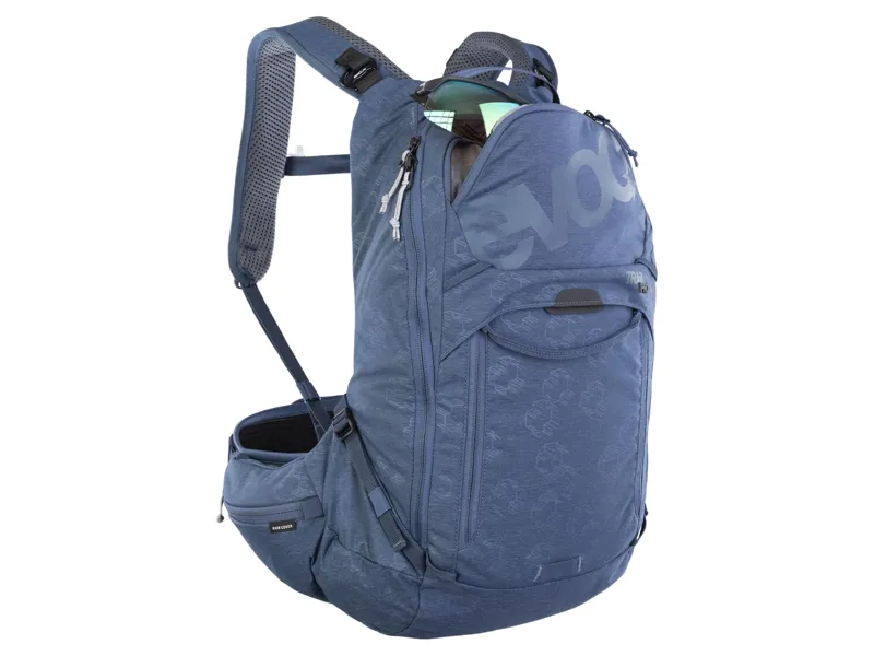 Evoc Trail Pro Protector Backpack 16L L/XL in Denim Blue-2