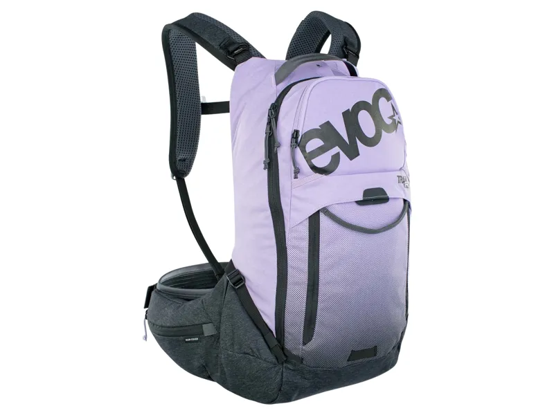 Evoc Trail Pro Protector Backpack 16L L/XL in Purple