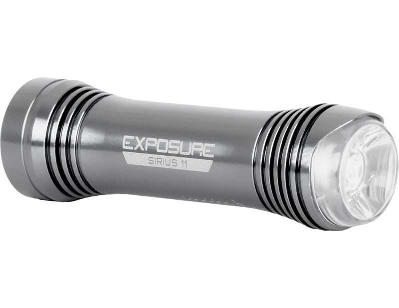 Balfes Bikes Exposure Lights Sirius Mk11 Front Light in Gun Metal Black | Free postage over £30, £10 off first order, price match & 0% finance.
