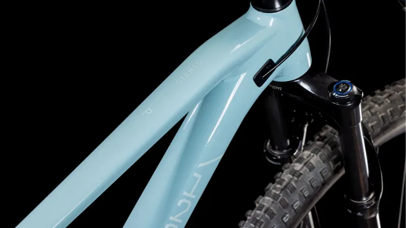 Cube Stereo One22 Pro Full Suspension Mountain Bike 2025 in Skyblue/White-1