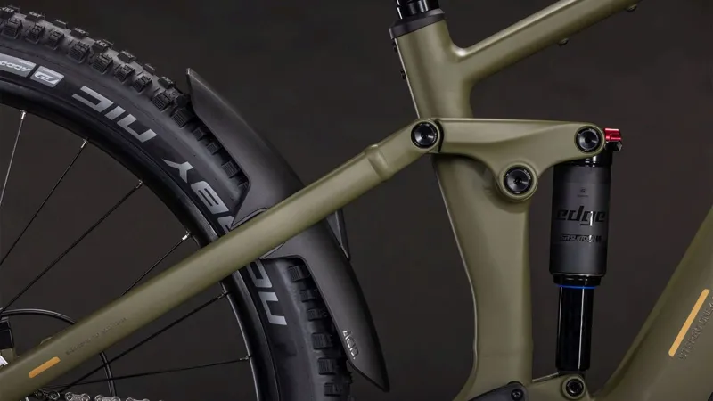 Cube Stereo Hybrid One44 Pro Electric Mountain Bike 2026 in Dustyolive/Gold-3