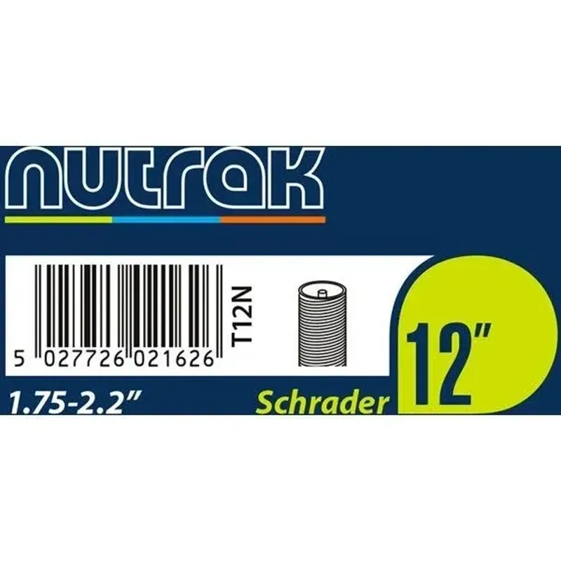 Inner Tube Nutrak 12x1.75-2.125 inch with a Schrader Valve