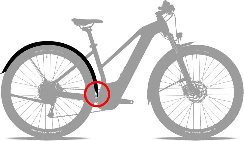Acid Mudguard Set 75 27.5 Inch Bb Mount in Black-1