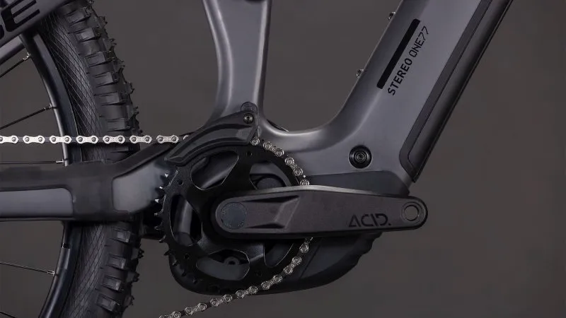 Cube Stereo Hybrid One77 HPC Race 800 Electric Mountain Bike 2026 in Irongrey/Black-3