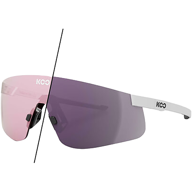 Balfes Bikes Koo Nova Sunglasses in White Matt/Photochromic Pink | Free postage over £30, £10 off first order, price match & 0% finance.