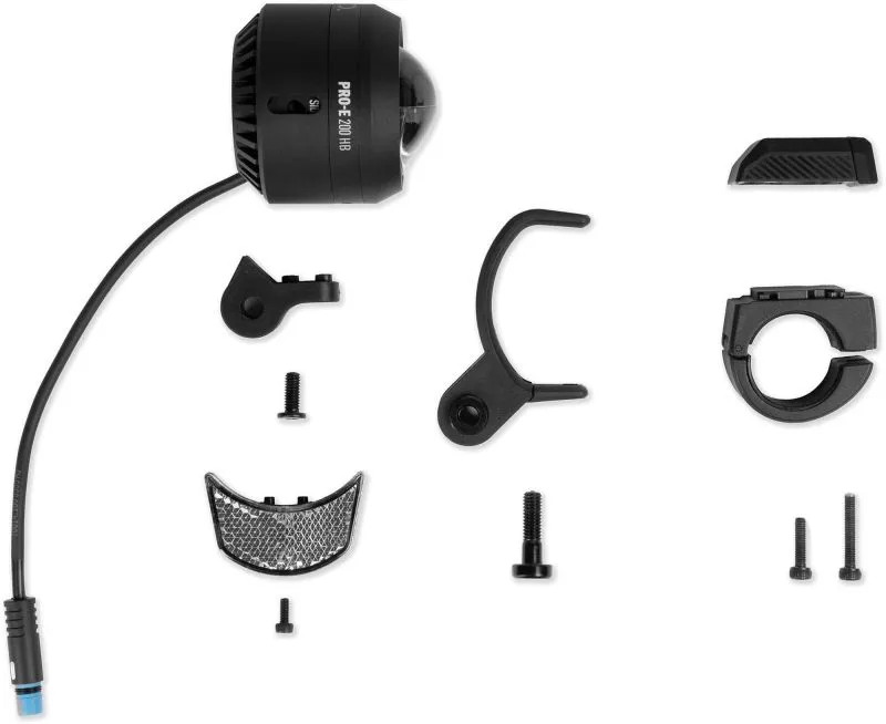 Acid E-Bike Front Light Pro-E 200 High Beam X-Connect in Black-5