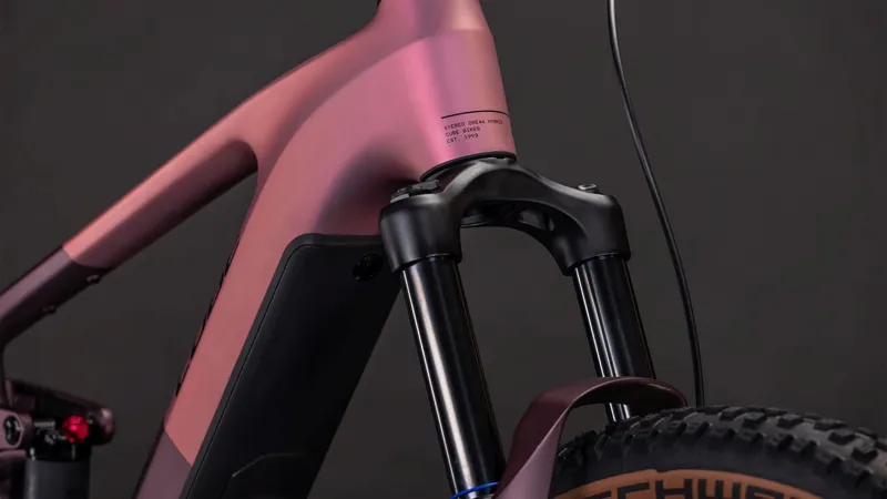 Cube Stereo Hybrid ONE44 Pro 800 Electric Full Suspension Mountain Bike 2026 in Shiftblush/Raisin-6