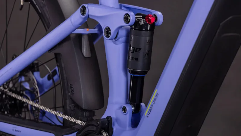 Cube Stereo Hybrid one22 Pro 800 Electric Mountain Bike 2026 in LucidLilac/Lime-4