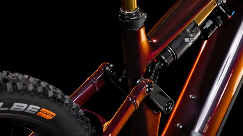 Cube Stereo Hybrid ONE77 HPC SLT 800Wh Electric Full Suspension MTB 2025 in Solareclipse/Bronze-3